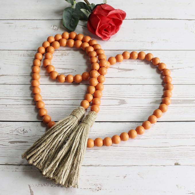 CVHOMEDECO. Wood Beads Garland - Image 2