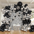 Black and Silver Balloons Arch Kit by Anhiy