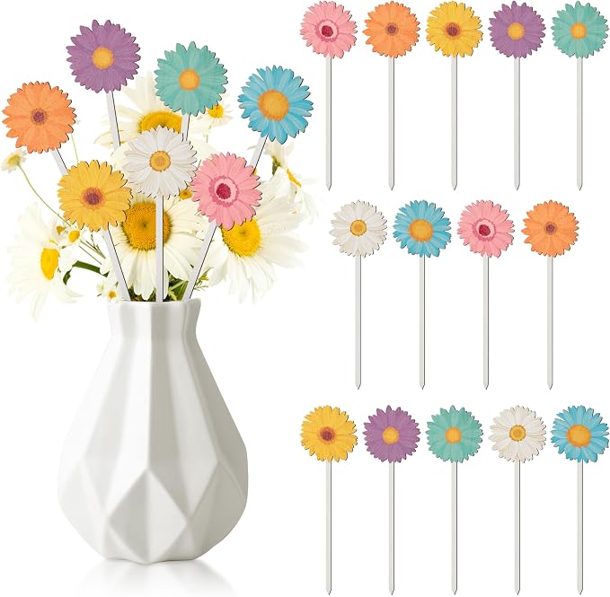 TICIAGA Spring Sunflower Wooden Picks by TICIAGA
