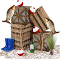 18 Pcs Gone Fishing Party Decorations Kit | Decorations Fish Net, Fish Balloons by Unknown