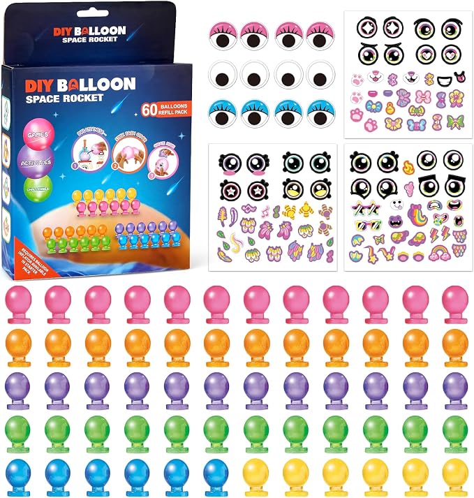 BTEC 162PCS DIY Sticky Balloon Maker Toy Refill Craft Kits by BTEC