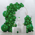 PartyWoo Dark Green Balloons 128pcs Emerald Hunter Forest Green Color | by PartyWoo