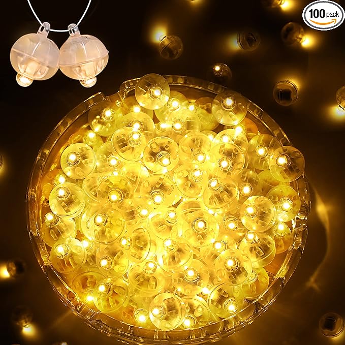 100PCs Mini Led Lights, Flashing Led Balloons Light by ZGWJ