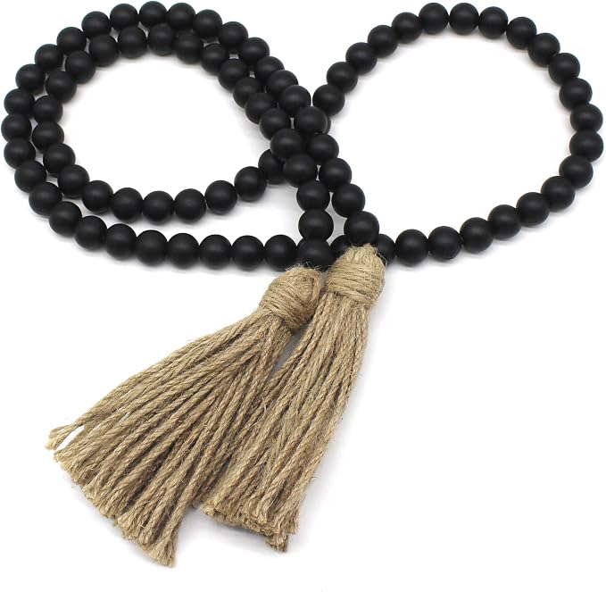 CVHOMEDECO. Wood Beads Garland by CVHOMEDECO