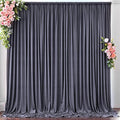 10 ft x 10 ft Wrinkle Free Charcoal Backdrop Curtain by Outpain
