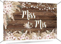 Mocsicka Miss to Mrs Banner Backdrop Boho Bridal Shower Backdrop Decorations by Mocsicka