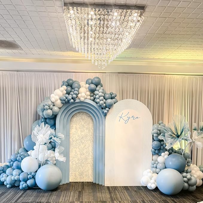 Dusty Blue Balloon Arch Kit, Anniversary, Wedding Decoration - Image 6