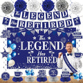 Blue Silver Retirement Party Decorations by Uiorgui