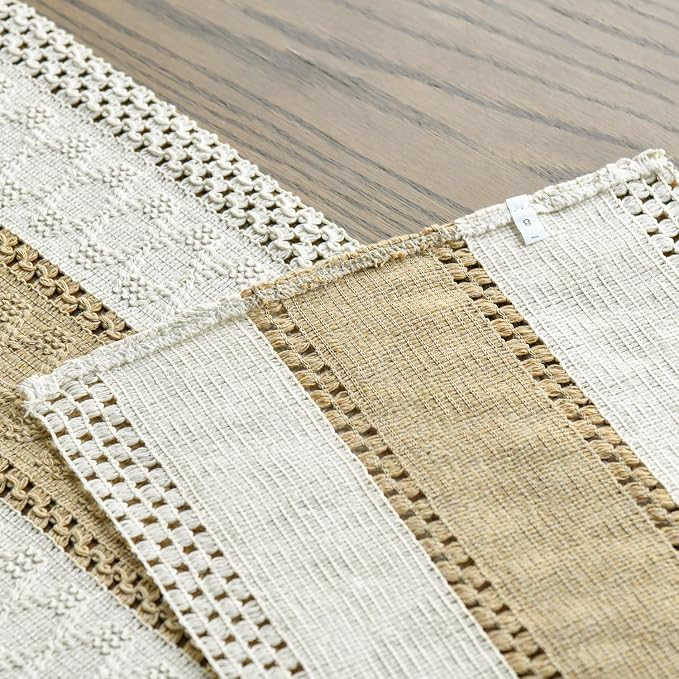 Artoid Mode Burlap Brown Farmhouse Rustic Table Runner 12x72 Inch | Seasonal - Image 7