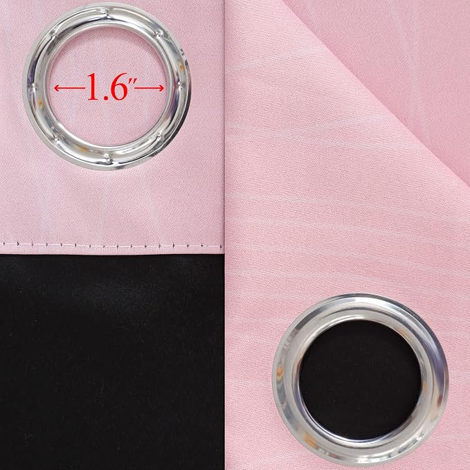 Pink and Grey Ombre Blackout Curtains 102 Inches Long - Image 7