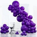 PartyWoo Dark Purple Balloons 123pcs Royal Purple Color 18 12 10 5 Inch | 18 12 by PartyWoo