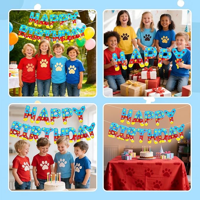 Happy Birthday Banner Balloons Letter Signs Party Decorations - Image 5