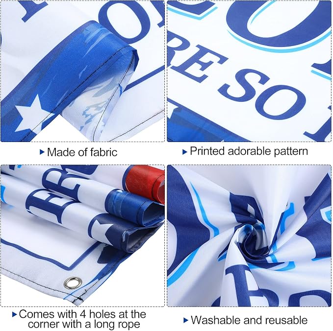 36 Pieces Welcome Home Banner Decoration Set, Large Fabric We Are So Proud of - Image 3