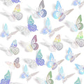 SAOROPEB 3D Butterfly Wall Decor 48 Pcs Laser Butterfly Birthday Decoration | 4 by SAOROPEB