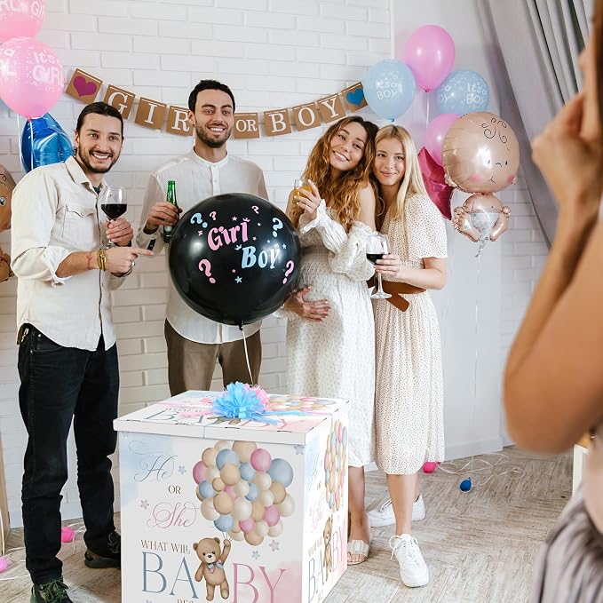 AmazingSpark 28in Giant Gender Reveal Gift Box - Image 5