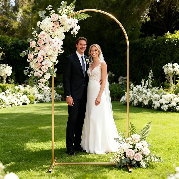 Metal Arch Backdrop Stand 6.6FT: Wedding Arch Frame - Image 6