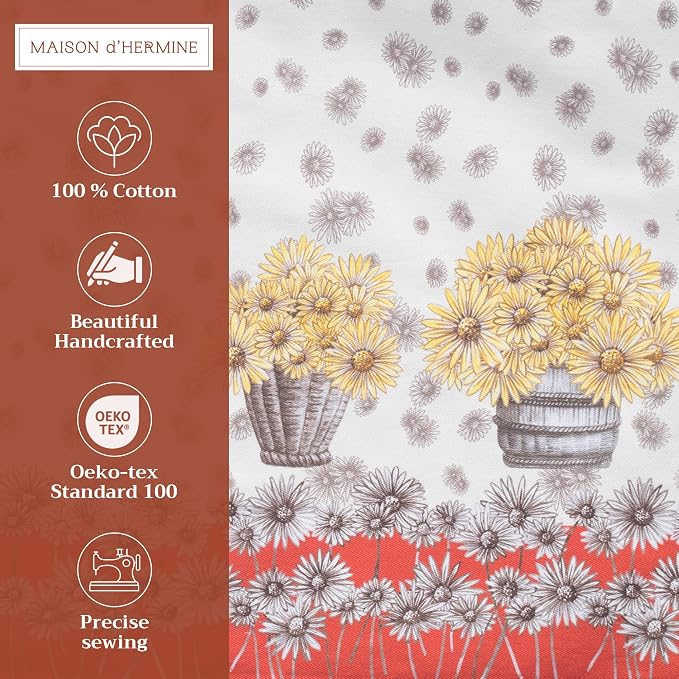 Maison d' Hermine Placemats Set of 4 100% Cotton Washable Cloth Place Mats - Image 2