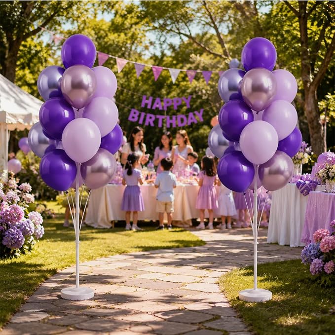 Lavender Balloons Column Kit for Floor or Table - Image 5
