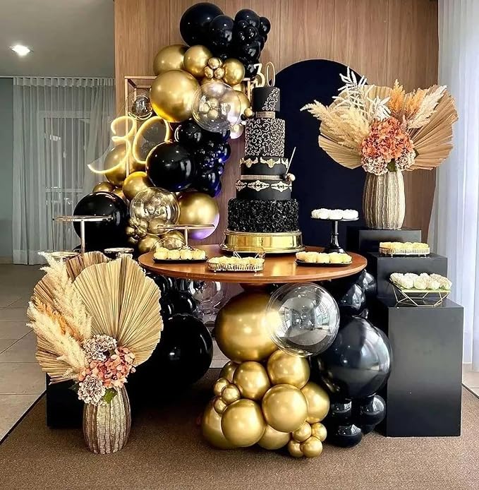 12 Inch Metallic Gold Balloons, Baby Shower, Graduate Party Decorations - Image 5