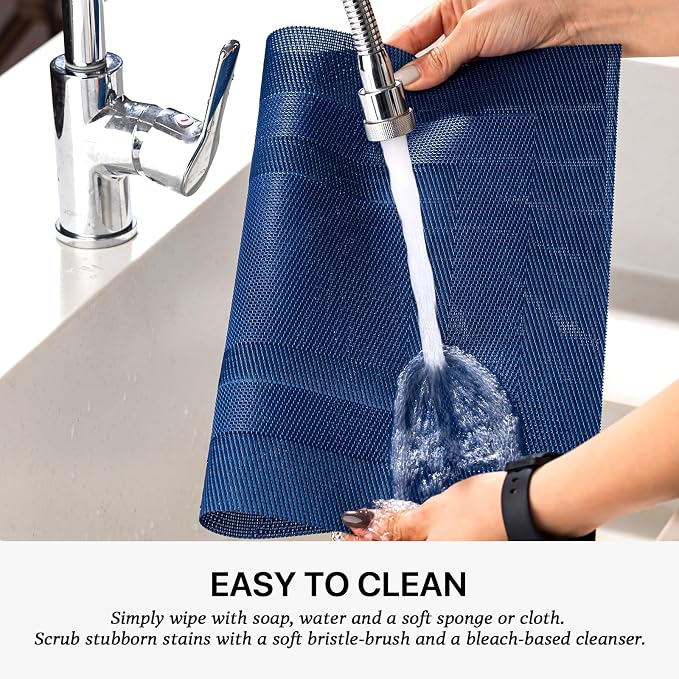 LEXMORE Placemats Set of 8 Vinyl/Plastic Woven Place Mats - Image 4