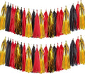Red Black and Gold Tassel Garland Banner, 20 Pack Paper Tassels Streamers by SIPRKAICT