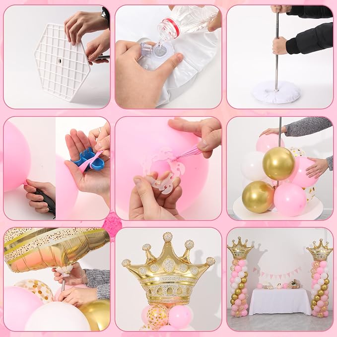 Princess Party Balloon Column Stand Kit 2 Sets - Image 5