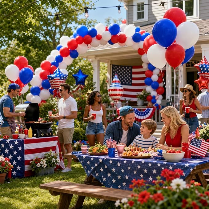 KBZVNAF Red White and Blue Balloons 60 Pack 12 inch | 4th of July Decorations - Image 4