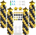 Gejoy Black Gold Balloons Column Stand Kit Adjustable Tower Stand from 1.4 to by Gejoy