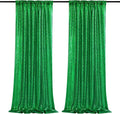 Green Sequin Backdrop Curtains Party Photo Glitter Drapes 2 Pcs 2FTx8FT | by B-COOL