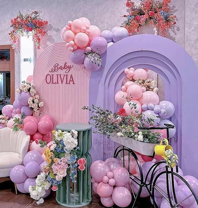 18 Inch Dusty Purple Balloons, Baby Shower, Birthday Party and Event Decoration - Image 4