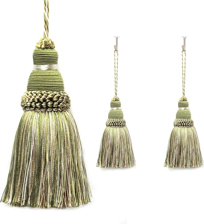 2Pcs Colorful Tassel Key Tassels DIY Accessories | 9.5 Inch Tassels by fenghuangwu