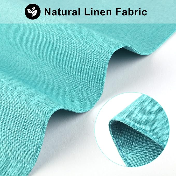 Cloth Placemats Set of 6, Cotton Linen Blend Machine Washable Durable Linen - Image 3