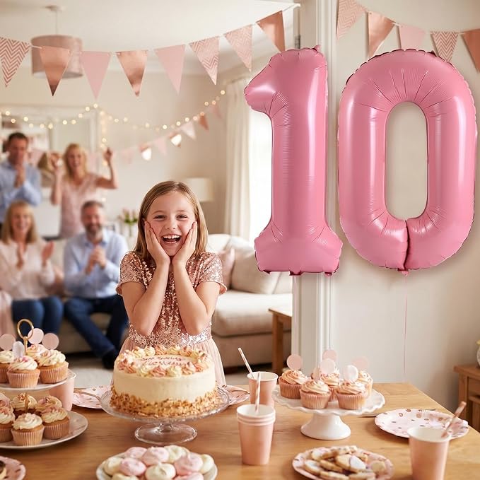 Number 10 Balloon Foil Mylar Balloons - Image 2