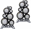 2Pcs Self Standing Racing Tire Balloon/Giant 3.5Ft Black White Checkered by baoonworlld