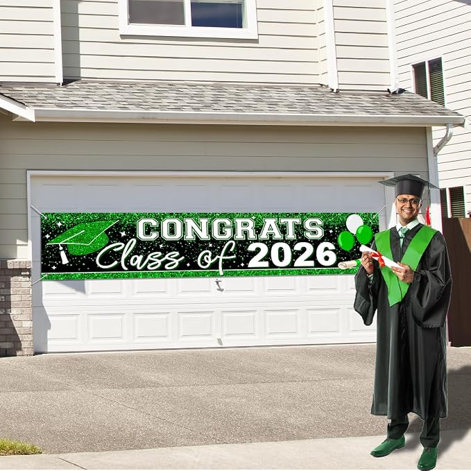 Graduation Decorations 2026 Yard Sign Class of 2026 Banner | Large Congrats - Image 6