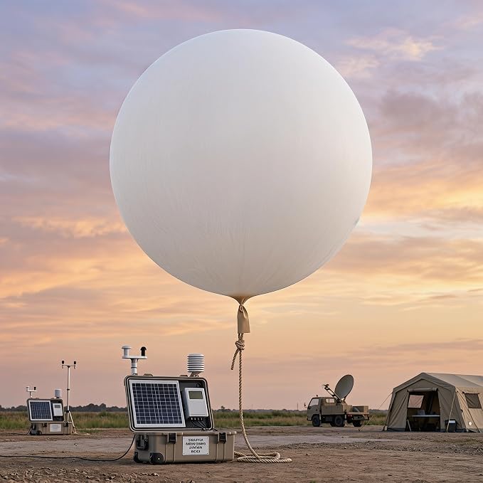 Beavorty 2pcs White Latex Jumbo Weather Balloons 48" and 72" - Image 7