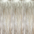 Voircoloria Light Champagne Foil Fringe Backdrop Curtains, 3 Pack | Tinsel by Voircoloria