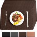 Vinyl Placemats Set of 12 Heat Resistant Easy Clean Non-Slip Place Mats by BxzanDya-LifeSmartMaker
