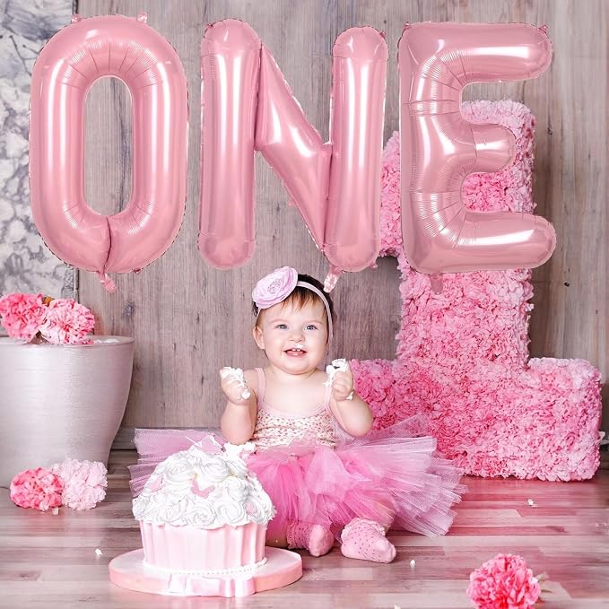 Pink Letter Balloon S, 40 Inch Big Pastel Pink Foil Helium Alphabet S Letter - Image 7
