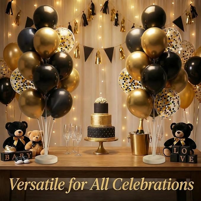 Balloon Column Stand Kit, 2 Sets of Assorted Rainbow Balloon Tower Pillar - Image 7