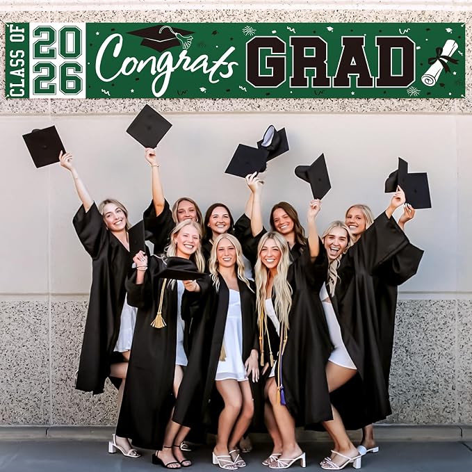 2026 Graduation Yard Sign, Large Congrats Grad Yard Banner Class of 2026 Banner - Image 6