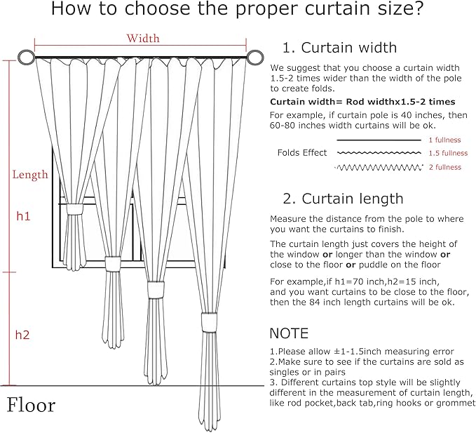 Vision Home Sand Pinch Pleated Semi Sheer Curtains Textured Linen Blended Light Filtering Window Curtains 84 inch for Living Room Bedroom Patio Pinch Pleat Drapes with Hooks 1 Panel 84" Wx84 L