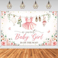 Mocsicka Baby Shower Backdrop Banner Cute Clothes Baby Shower Background a by Mocsicka
