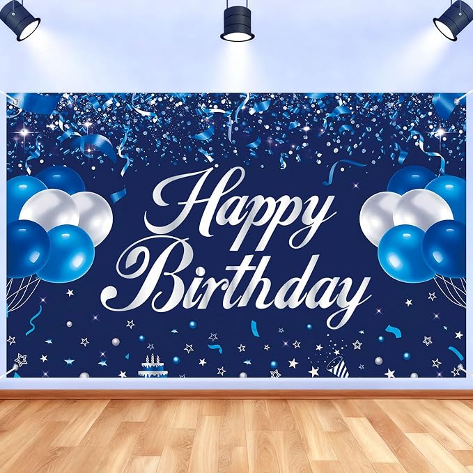 Happy Birthday Backdrop Banner, Happy Birthday Party Decorations Yard Sign by Unknown