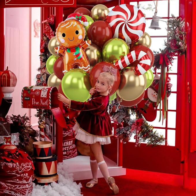 Red and Green Christmas Balloon - Image 7