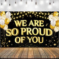 KatchOn We Are So Proud of You Banner 72x44 Inch | Graduation Backdrop by KatchOn
