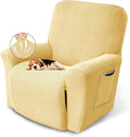 Recliner Chair Covers, 1-Piece Lazy Boy Recliner Covers, Champagne | Washable by KEKUOU