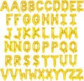 52 Pcs Gold Letter Balloons, 16 Inch Foil Alphabet Letter Balloons, Letter A-Z by YOTHORN