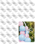 30PCS Large Balloon Arch Clips, 3.5 Inch Clear Heavy Duty Plastic Clip Spring by Unknown