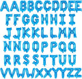 52 Pcs Blue Letter Balloons, 16 Inch Foil Alphabet Letter Balloons, Letter A-Z by YOTHORN